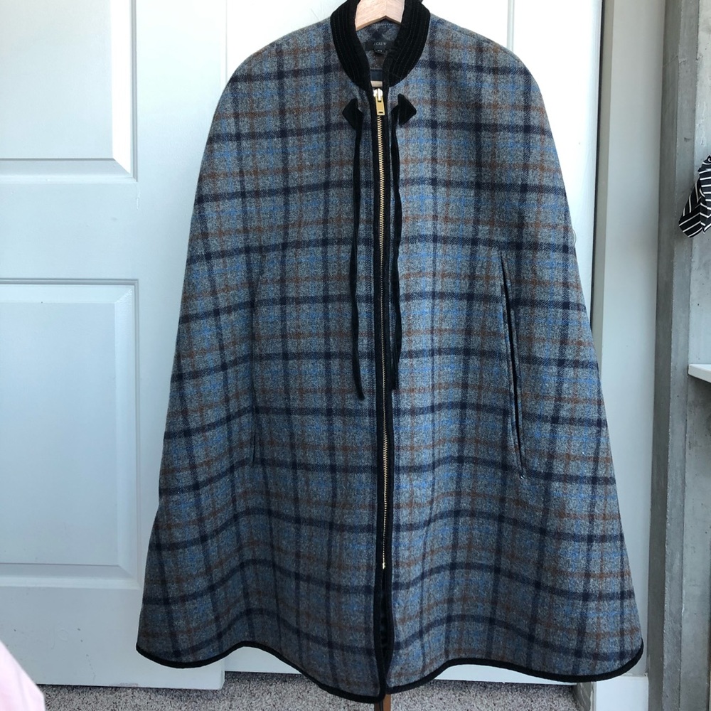 J.Crew Plaid Cape